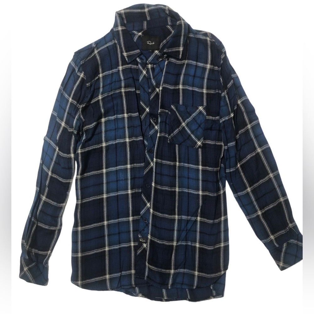 Rails Blue Plaid Button Down Shirt